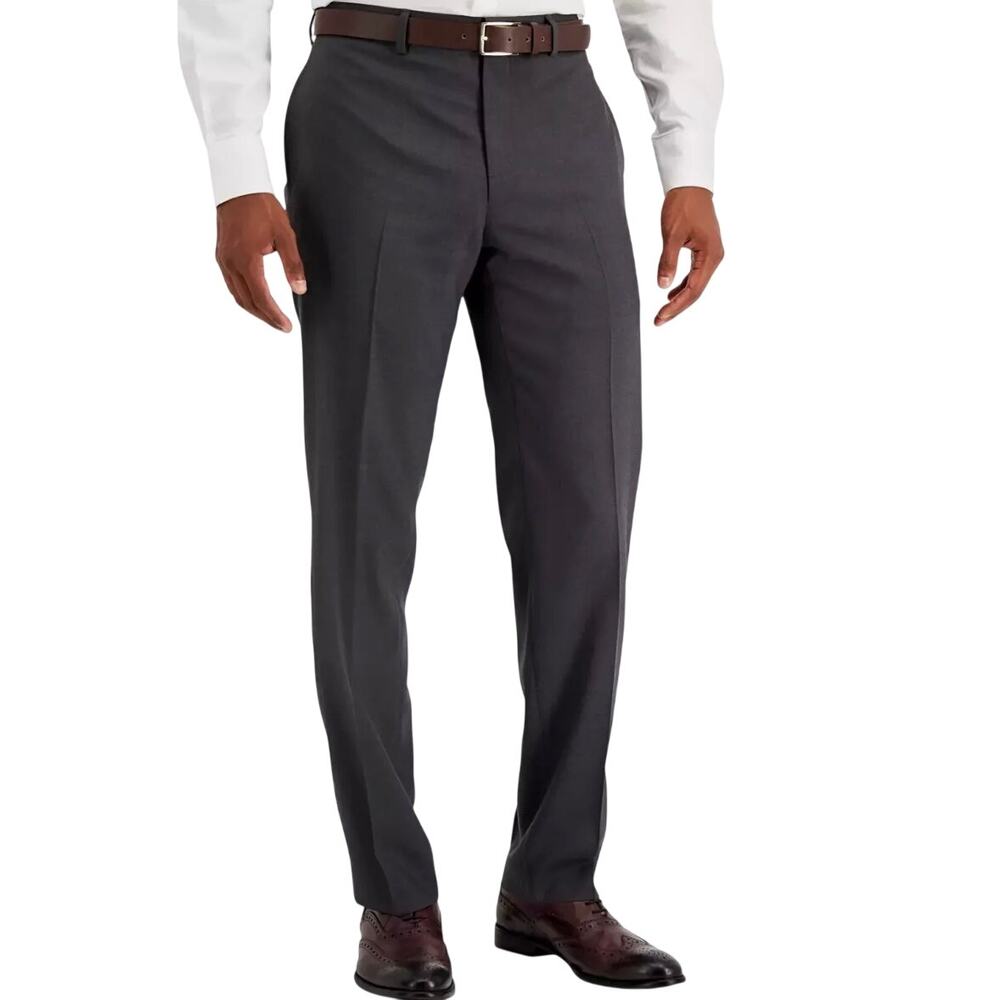 NWT Marc New York Modern-Fit Dress Pants, Charcoal, Men’s 42W x 32L